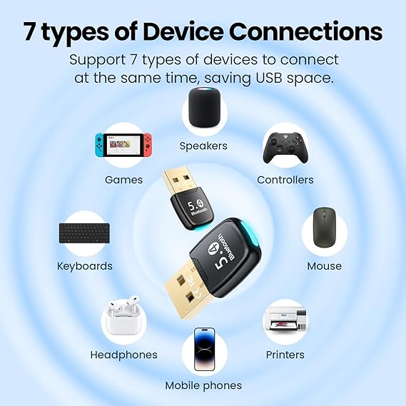 Adaptador bluetooth PC bluetooth 5.4 dongle